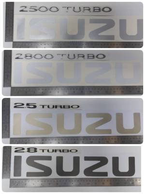สติ๊กเกอร์แบบดั้งเดิม ติดฝาท้าย ISUZU TFR 2.5TURBO 2.8TURBO 2500TURBO 2800TURBO sticker ติดรถ แต่งรถ อีซูซุ 2.5 TURBO 2.8 TURBO 2500 TURBO 2800 TURBO
