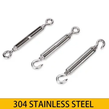 5pcs Stainless Steel 304 Turnbuckle Hook And Hook Wire Rope