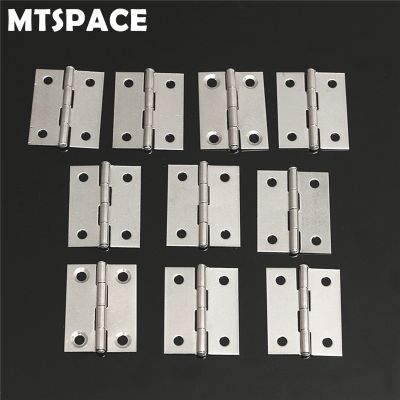 MTSPACE Durable 10pcs/Set Stainless Steel Butt Hinges for Cabinet Drawer Door 1.5 Inch Length Widely Used for Door Furniture