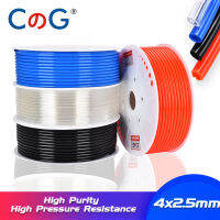 CG 4X2.5mm Pneumatic Tube Air Tubing Component Pneumatic Air Hose 4Mm PU Air Line Hose For Compressor