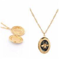 【Preflow ornament】วินเทจ AestheticEnamel AlloyNecklace สำหรับผู้หญิงที่สวยหรูน่ารักโซ่สีทองรูปไข่ PendantGift