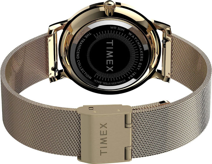 timex-dress-watch-gold-tone-black-mesh
