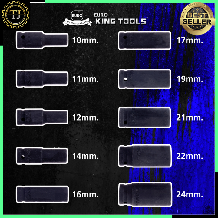 euro-king-tools-ลูกบล็อกลม-แบบยาว-ลูกบล็อกชุดดำยาว-4-หุน-10-ชิ้น-เบอร์-10-24mm-รุ่น-10pcs