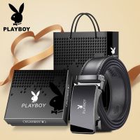 Playboy เข็มขัดหนังวัวแท้ หัวเข็มขัดอัตโนมัติ แฟชั่นสไตล์เกาหลี สําหรับผู้ชาย 8.20 vzw