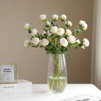 【DT】 hot  Rose Simulation Flower Table Flower Decoration Living Room/bedroom Wedding Decoration