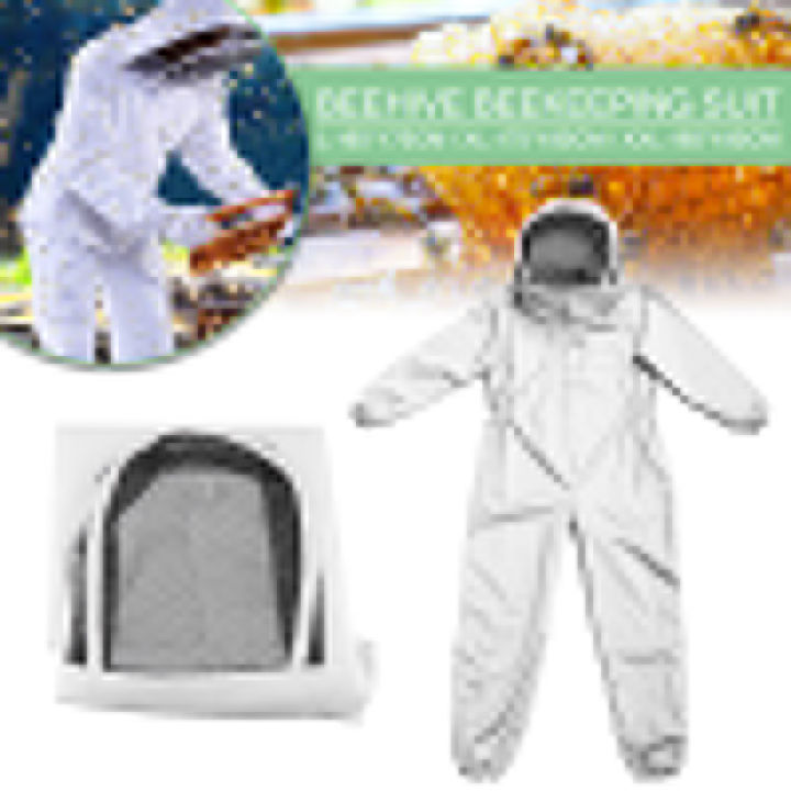 full-body-beekeeping-เสื้อผ้า-professional-beekeepers-bee-protection-ชุดการเลี้ยงผึ้งความปลอดภัย-veil-หมวกชุดทั้งหมด-body-equipment