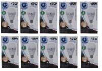 Iwachi Emergency LED 12W หลอดไฟอัจฉริยะ ติดอัตโนมัติ เมื่อไฟดับ แสงเดย์ไลท์ ( 10 หลอด)