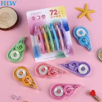 6pcs/set Color Correction Tape 78-meter Affordable Correction Tape Large Capacity Correction Tape Student Stationery Correction Liquid Pens