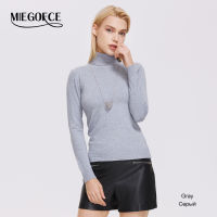 MIEGOFCE  Hot-Selling Autumn Winter Ladies Thin Basic Base Shirt High Neck Long Sleeve Sweater Everyday Sweater M21203