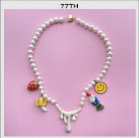 77th happy smiley สร้อยไข่มุกแฮปปี้สไมล์ลี่