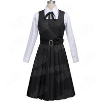 Mitaka Asa Cosplay Costume Anime Chainsaw Man Cosplay HSIU Black Uniform Pleated Skirt War Demon Cosplay Japanese School Uniform