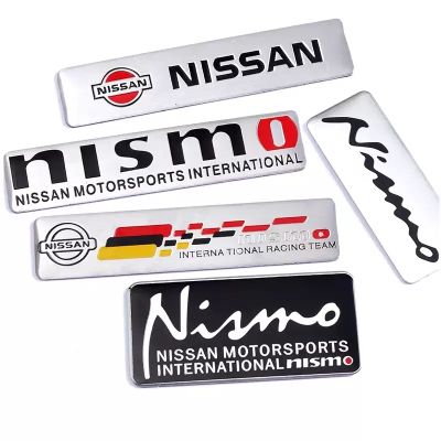 NISMO สติกเกอร์3D โตโยต้าดัดแปลงโลหะสัญลักษณ์รถอัตโนมัติตรารถกระบะฝากระโปรงหลังรูปลอกโลหะผสมสังกะสีรถยนต์หางโลโก้สำหรับนิสสัน