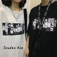 Spades Ace เสื้อครอป เสื้อยืด ชุดเซ็ทผู้หญิง คลาสสิค เท่ ชิค สบายๆ WTX23934EY 39Z230926