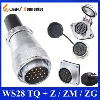 Original WEIPU WS28 TQ Z ZM ZG 2 3 4 7 8 9 10 12 16 17 20 24 26 Pin Connector Male Plug Female Socketplug socket connector