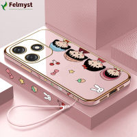 [ฟรีสายคล้อง] สำหรับ Tecno Spark 10C 10เคสมือถือสพันชบ็อบสแควร์แพนท์การ์ตูนน่ารัก,Weet Chibi Maruko-Chan เคสโทรศัพท์นิ่มชุบเด็กหญิงเด็กชายเคสโทรศัพท์หรูหรา