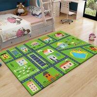 Parking Lot ChildrenS Floor Mats ChildrenS Room Cool Anti-Skid Crawling Mat Kindergarten Game Carpet City Traffic Carpet