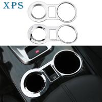 Xps ABS ที่ยึดถ้วยน้ำรถยนต์โครเมี่ยมตกแต่งกรอบสติ๊กเกอร์สำหรับ Peugeot 3008 2013 2014 2015 LHD