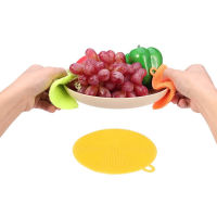 6Pcs Silicone Dish Washing Brush Bowl Pot Pan Wash Cleaning Brushes Cleaner Sponge Scouring Pads Kitchen Accessories