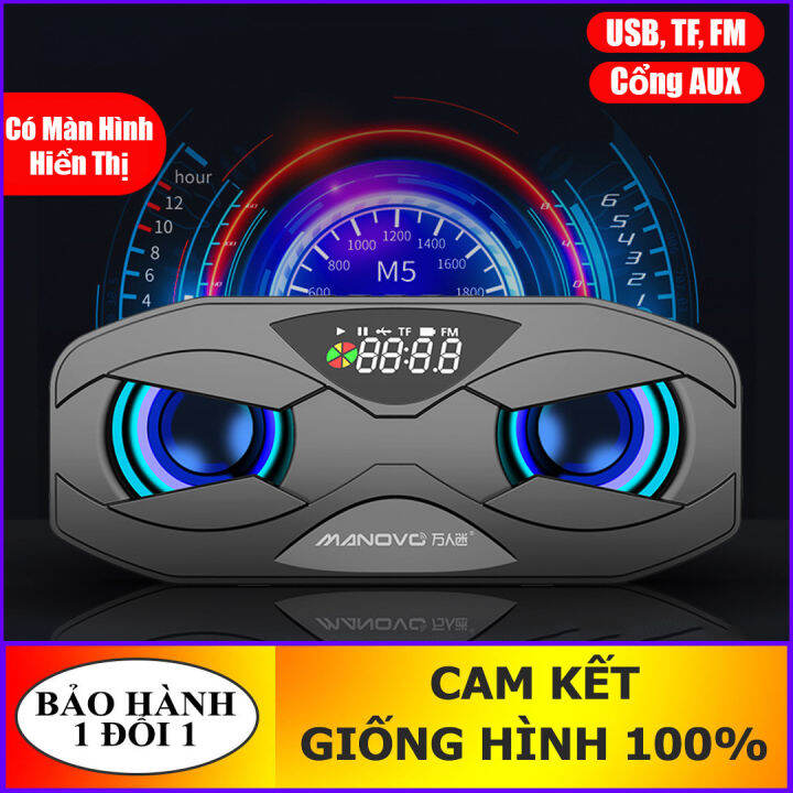 [SIÊU TRẦM] Loa Bluetooth M4 - M5 Có Màn Hình Hiển Thị Âm thanh HiFi 6D ...