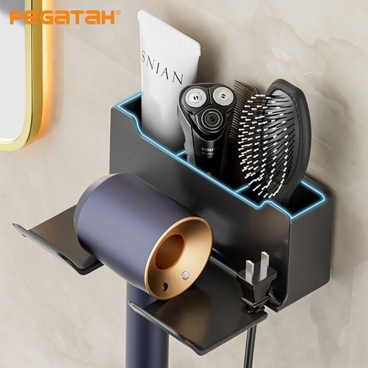 cw-wall-hair-dryer-holder-plastic-cradle-toilet-cartoon-hairdryer-organizer-blower-shelf-accessories