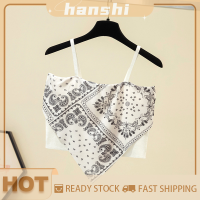 hanshi [2023 new HOT FASHION] lazlook ผู้หญิงฤดูร้อน TOP Crop เซ็กซี่ปาร์ตี้ถักเสื้อแขนกุดสายรัดด้านบน