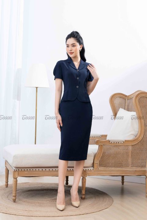 Chân váy bút chì tím than tới gối thanh lịch sẵn size  M9  Shopee Việt  Nam