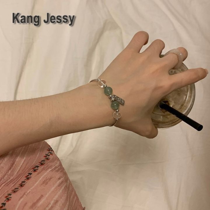 kang-jessy-สร้อยข้อมือลูกปัดคริสตัลนำโชค-ins-การออกแบบเฉพาะกลุ่มอินเทรนด์สร้อยข้อมือบุคลิกภาพระดับไฮเอนด์เครื่องประดับมือแฟนหรูหราเบาๆ