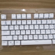 104 Keycaps Russian Translucent Backlight Keycaps For Cherry MX Keyboard