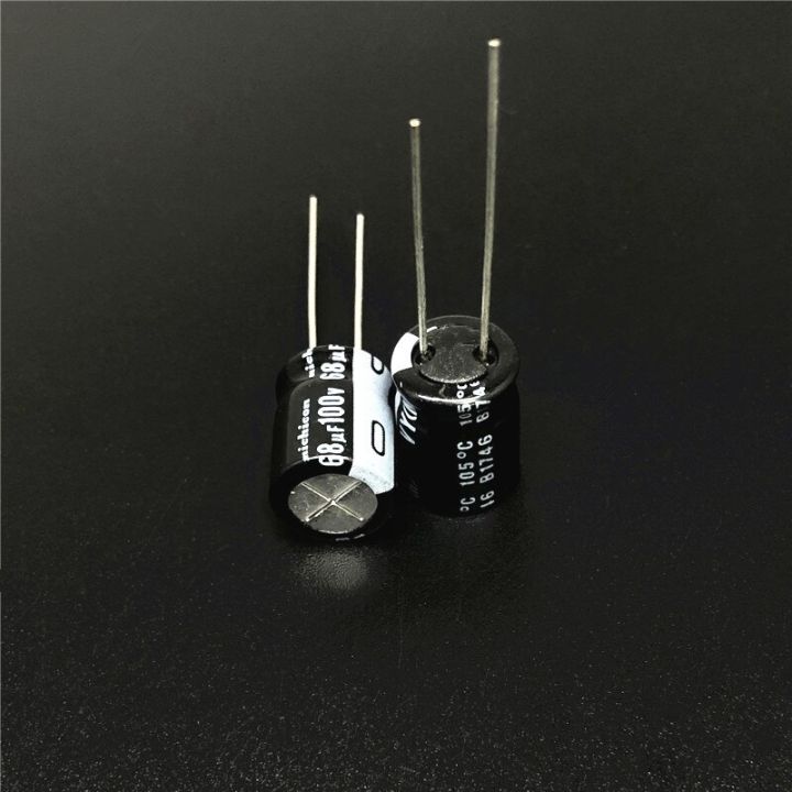 10pcs-100pcs-68uf-100v-nichicon-vy-series-10x12-5mm-wide-temperature-range-100v68uf-aluminum-electrolytic-capacitor