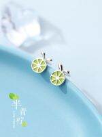 [COD] Lemon Earrings Womens 2021 New Drop Glaze