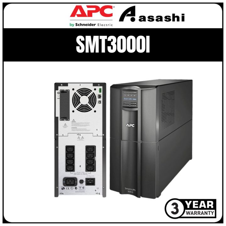 APC SMT3000I / SMT3000RMI2U Smart-UPS 3000VA LCD 230V Tower UPS | Lazada