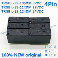 10ชิ้น TIANBO รีเลย์ TRGBL-SS-105112124DM 5โวลต์12โวลต์24VDC 4Pin 5A-HF46F-Universal