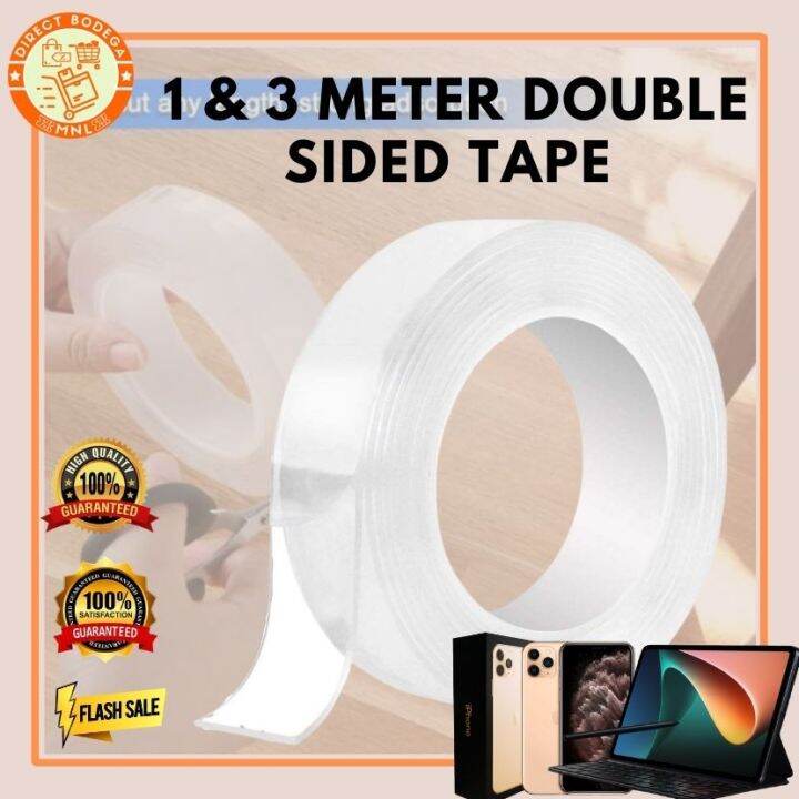 Direct Bodega ORIGINAL 3 METER DOUBLE ADHESIVE TAPE SUPER STRONG 3