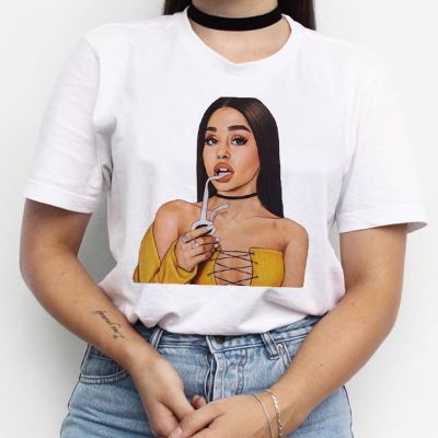 Ariana Grande T Shirt Women 7 Rings Summer Harajuku Thank U,Next Tshirt 90s Hip Hop Short Sleeve T-shirt Top Tee Female