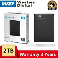 【คลังสินค้าพร้อม WD Hard Disko External 2tb HD External 2.5" Hdd Wd Elements