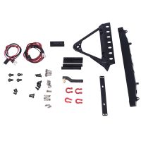 Metal Front and Rear Bumper with Lights Replacement Parts Accessories Fit for Axial SCX10 90046 SCX10 III AXI03007 Traxxas TRX4 1/10 RC Crawler Car