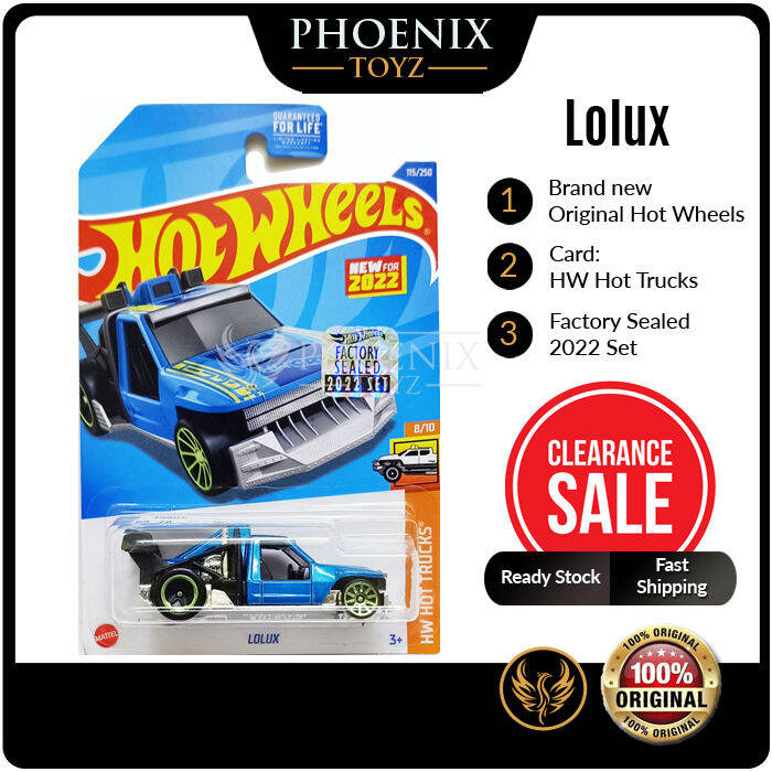 Phoenixtoyz Factory Sealed 2022 100 Percent Original Hot Wheels Mainline Lolux Blue Hw Hot 8456