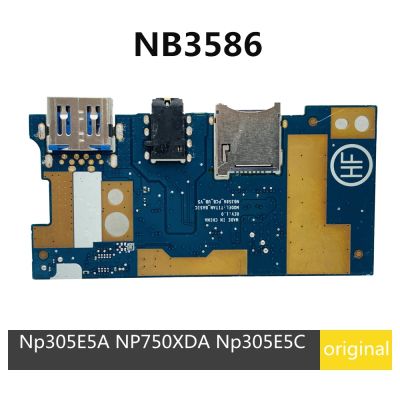 Asli untuk Samsung READER BOARD BOARD NB3586 Laptop USB Audio pembaca kartu IO papan