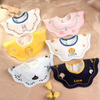 【CW】 New Baby Cotton Bib Embroidery Color Saliva Scarf Fashion Fake Collar Accessories