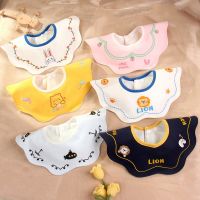 【YD】 New Baby Cotton Bib Embroidery Color Saliva Scarf Fashion Fake Collar Accessories