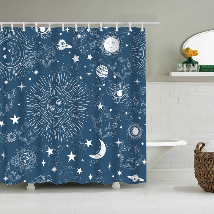 baltan-home-ly1-starry-sky-galaxy-moon-sun-shower-curtain-constellation-mystery-night-bathroom-curtain-waterproof-polyester-hook-digital-printing