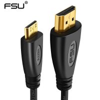 Mini HD to HD Cable 1080P Gold Plated Male to Male Effect Mini HDMI-compatible Cable Adapter 1m 1.5m 2m 3m 5m for HDTV Projector