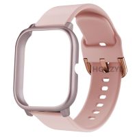 【lolo Watch】แถบซิลิโคนเคสสำหรับ Huami Amazfit Bip U Pro/ GTS2 Mini สายสำรองสมาร์ทวอท์ช Soft TPU ฝาครอบป้องกันคุ้มครองเต็มรูปแบบ