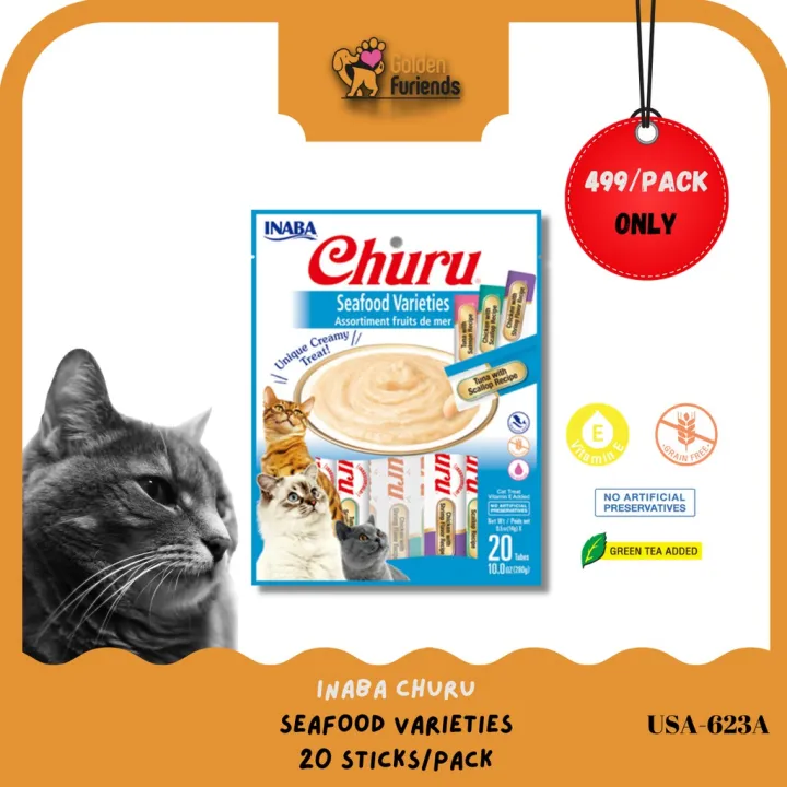 Inaba Ciao Churu Cat & Kitten Treat 14g x 20 sticks/pack Lazada PH