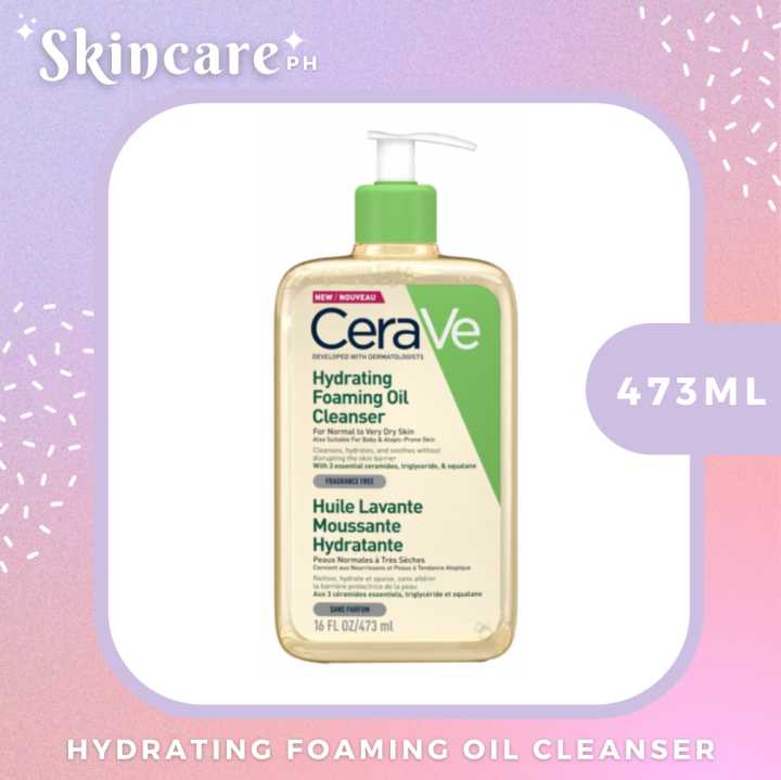 Cerave Hydrating Foaming Oil Cleanser Lazada PH