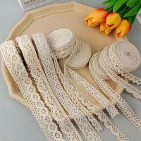 2/5M 19 Style Vintage Cotton Lace Ribbons White Beige Sewing Lace Fabric Wedding Decoration Site Layout DIY Hand Sewing Supplies Fabric  Material