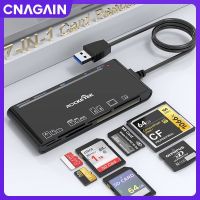 อ่านบัตรหลายใบ CNAGAIN 7-IN-1 USB 3.0อ่านการ์ดความจำสำหรับ SD/SDXC/SDHC/Micro SD/Cf/xd/ms/mmc การ์ดความจำการ์ดหน่วยความจำกล้อง7 In 1อ่านการ์ด USB/การ์ดรีดเดอร์ SD นักเขียน