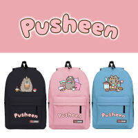 PUSHEEN Backpack for Women Men Student Large Capacity Breathable Printing Fashion Multipurpose Female Bags