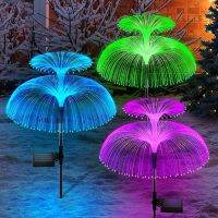 3pc Solar Jellyfish Lights 7 Color Solar Garden Light Outdoor Waterproof Patio Floodlight for Courtyard Party Decor Flowers Lamp