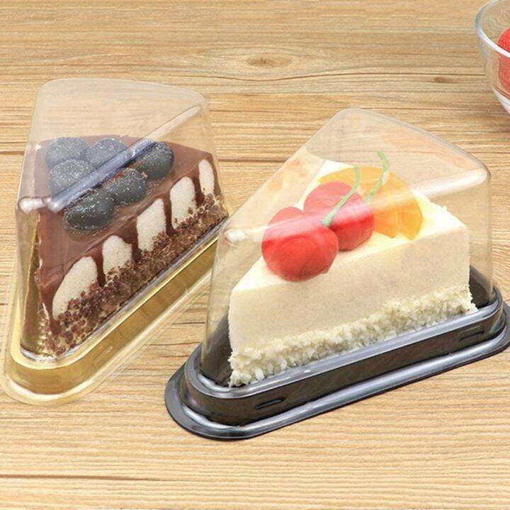 100pcs-cake-slice-plastic-clear-cupcake-container-cheesecake-box-with-blister-box